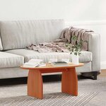 vidaXL Table basse Marron cire 80 x 40 x 35 cm Bois massif en pin