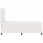 vidaXL Lit à ressorts Crème et Blanc 203 x 120 x 128 cm