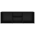 vidaXL Banc à chaussures Chêne noir 102 x 35 x 35 cm Bois d'ingénierie