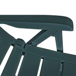 vidaXL Ensemble à manger d'extérieur 5 Pièces Plastique Vert