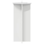 vidaXL Support de Plante 2 pièces Blanc brillant 40 x 40 x 80 cm