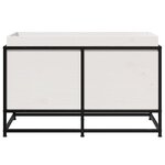 vidaXL Jardinière blanc 80x40x50 cm bois de pin massif