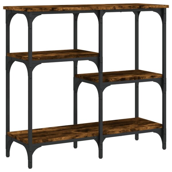 vidaXL Table console chêne fumé 80x29x75 cm bois d'ingénierie