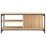 vidaXL Table basse Chêne sonoma 100x50x45 cm Bois d'ingénierie