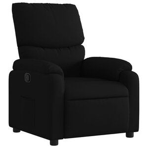 vidaXL Fauteuil inclinable en tissu noir