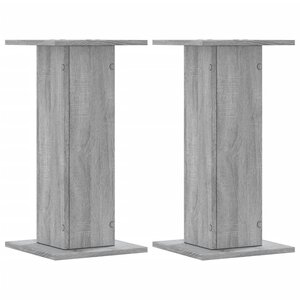 vidaXL Supports pour plantes 2 Pièces sonoma gris bois d'ingénierie