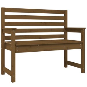 vidaXL Banc de jardin marron miel 109x48x91 5 cm bois de pin massif