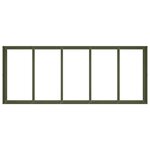 vidaXL Jardinière vert olive 200x80x40 cm acier