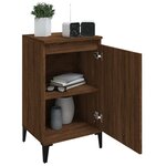 vidaXL Table de chevet chêne marron 40x35x70 cm bois d'ingénierie