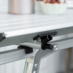 Table pliante en aluminium table de camping table de jardin 6 personnes hauteur réglable + sac de transport