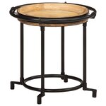 vidaXL Ensemble de table d'appoint 2 Pièces bois massif de manguier