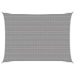 vidaXL Voile d'ombre 5 x 6 m HDPE Rectangulaire Anthracite et blanc