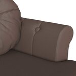 vidaXL Banc Chesterfield Marron 120 5 x 65 x 75 cm Simili cuir