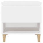 vidaXL Tables de chevet 2 Pièces Blanc 50x46x50 cm Bois d’ingénierie