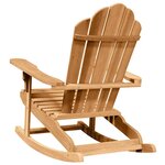 vidaXL Chaise Adirondack à bascule 2 Pièces Marron 100 x 77 x 99 cm