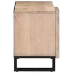 vidaXL Meuble TV 80x34x46 cm bois massif de manguier