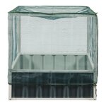 Jardinière bac à plante fleur surélevée 90 x 90 x 88 cm anthracite vert 03_0009502