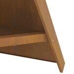 vidaXL Braise Marron 58 x 40 x 100 cm Acier résistant aux intempéries