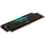 BALLISTIX - Mémoire PC RAM RGB - 16Go (2 x 8Go) - 3200MHz - DDR4 - CAS 16 (BL2K8G32C16U4BL)