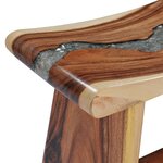vidaXL Tabouret Bois de Suar solide et polyrésine