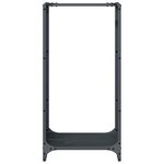 vidaXL Portant de bois chauffage anthracite 40x30x80 cm