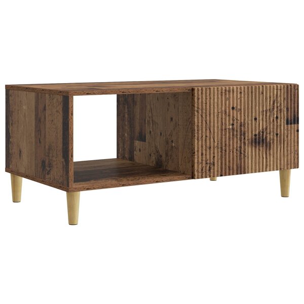vidaXL Table basse Bois ancien 90 x 50 x 40 cm Bois d'ingénierie
