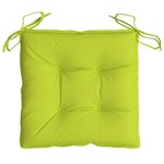 vidaXL Coussins de chaise 4 Pièces vert brillant 50x50x7 cm tissu oxford