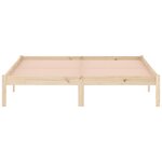 vidaXL Cadre de lit sans matelas 152x203 cm bois massif de pin
