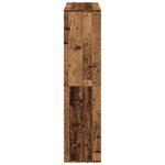 vidaXL Cloison de séparation vieux bois 100x33x135cm bois d'ingénierie