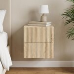 vidaXL Cabinet de chevet mural Chêne Sonoma 33 x 34 5 x 40 cm