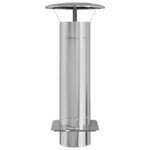 vidaXL Extension de Conduit Argent 35 x 35 x 82 cm Acier inoxydable