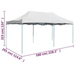 vidaXL Tente de réception pliable professionnelle 3x6 m Acier Blanc