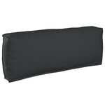 vidaXL Set de coussins de palette 2 Pièces Noir 120 x 80 x 12 cm