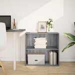 vidaXL Bibliothèque sonoma gris 80x30x77 cm bois d'ingénierie