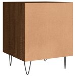 vidaXL Tables de chevet 2Pièces chêne marron 40x40x50cm bois d'ingénierie