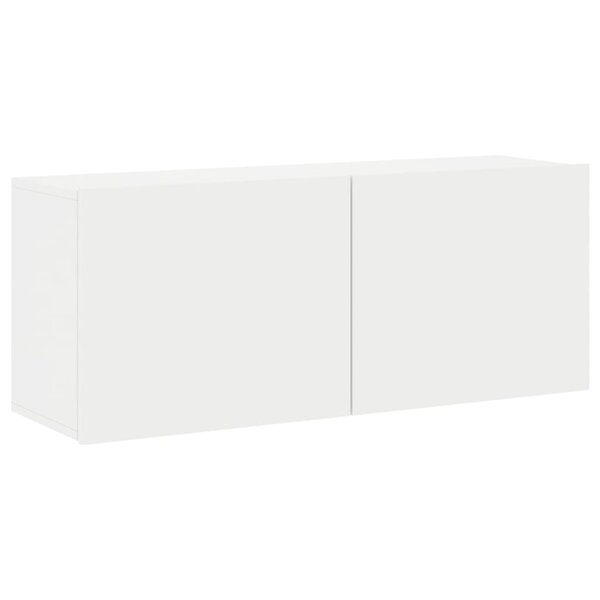 vidaXL Meuble TV mural blanc 100x30x41 cm