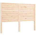 vidaXL Cadre de lit avec tête de lit 120x200 cm bois massif