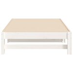 vidaXL Lit coulissant sans matelas blanc 2x(90x190) cm
