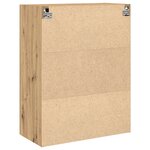 Armoire murale vidaXL avec portes en verre Chêne artisanal 69 5x34x90 cm