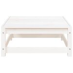 vidaXL Repose-pied de jardin blanc 70x70x30 cm bois de pin massif