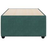 vidaXL Cadre de lit sans matelas vert foncé 100x200 cm velours