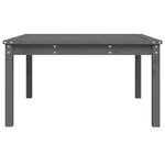 vidaXL Table de jardin gris 82 5x82 5x45 cm bois massif de pin