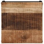 vidaXL Table basse 35x35x30 cm bois de manguier massif brut