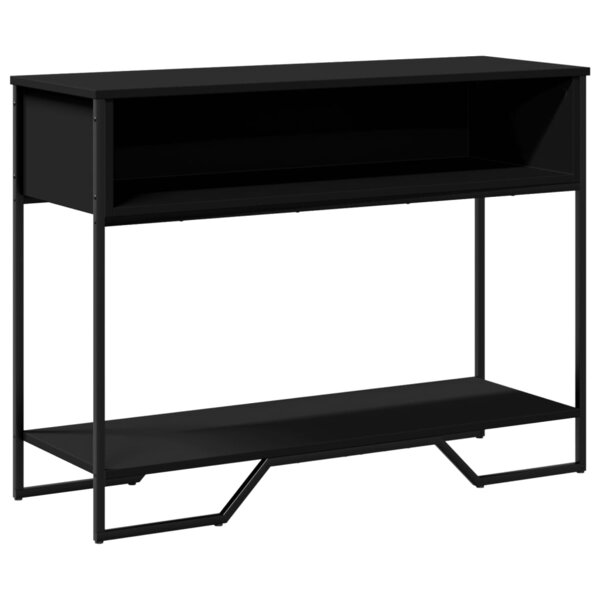 vidaXL Table console noir 100x35x74 5 cm bois d'ingénierie