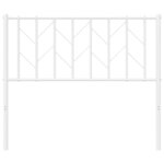 vidaXL Tête de lit métal blanc 100 cm