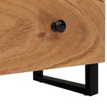 vidaXL Tables de chevet 2 Pièces 40x33x46 cm Bois d'acacia massif