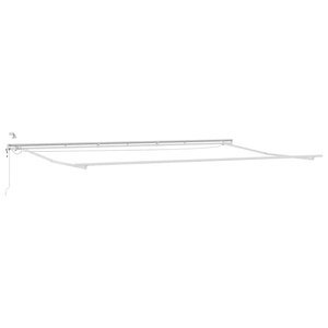 vidaXL Auvent avec Blanc 6 × 3 5 m Métal