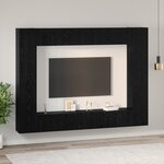 vidaXL Ensemble meuble TV 10 Pièces Chêne Noir Moyen 30 5 x 30 x 90 cm