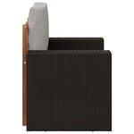 vidaXL Sofa de milieu extérieur Naturel