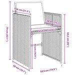 vidaXL Ensemble de salle à manger de jardin de 9 pièces avec coussins beige en rotin poly